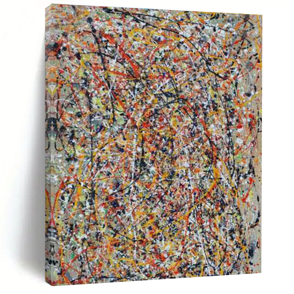 “Colorful Drip Chaos” - Multicolor Abstract Expressionist Painting On Canvas PS0704