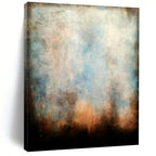 “Blue - Beige Mist” - Abstract Landscape Painting On Canvas PT2324