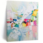 “Colorful Abstract Mosaic” - Vibrant Abstract Painting On Canvas DS274
