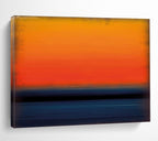 “Sunset Gradient” - Color - Blocked Landscape Painting On Canvas DKS449