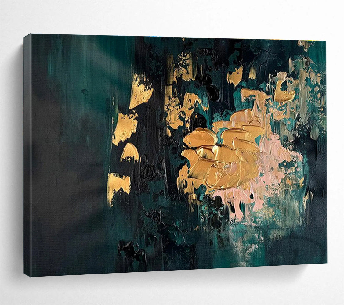 “Red, Grey, and Black Urban Reflection” Abstract Painting On Canvas DKS262