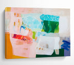 Colorful Abstract Collage - like Painting On Canvas DKS054