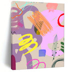 “Pastel - Toned Whimsical Abstract” - Abstract Painting On Canvas PT2008