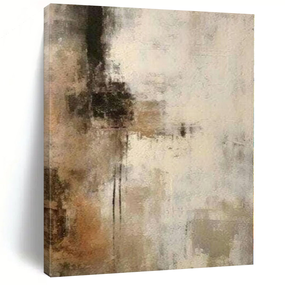 Muted Tones with Abstract Brushstrokes "Muted Melody" Abstract Painting On Canvas PS1210