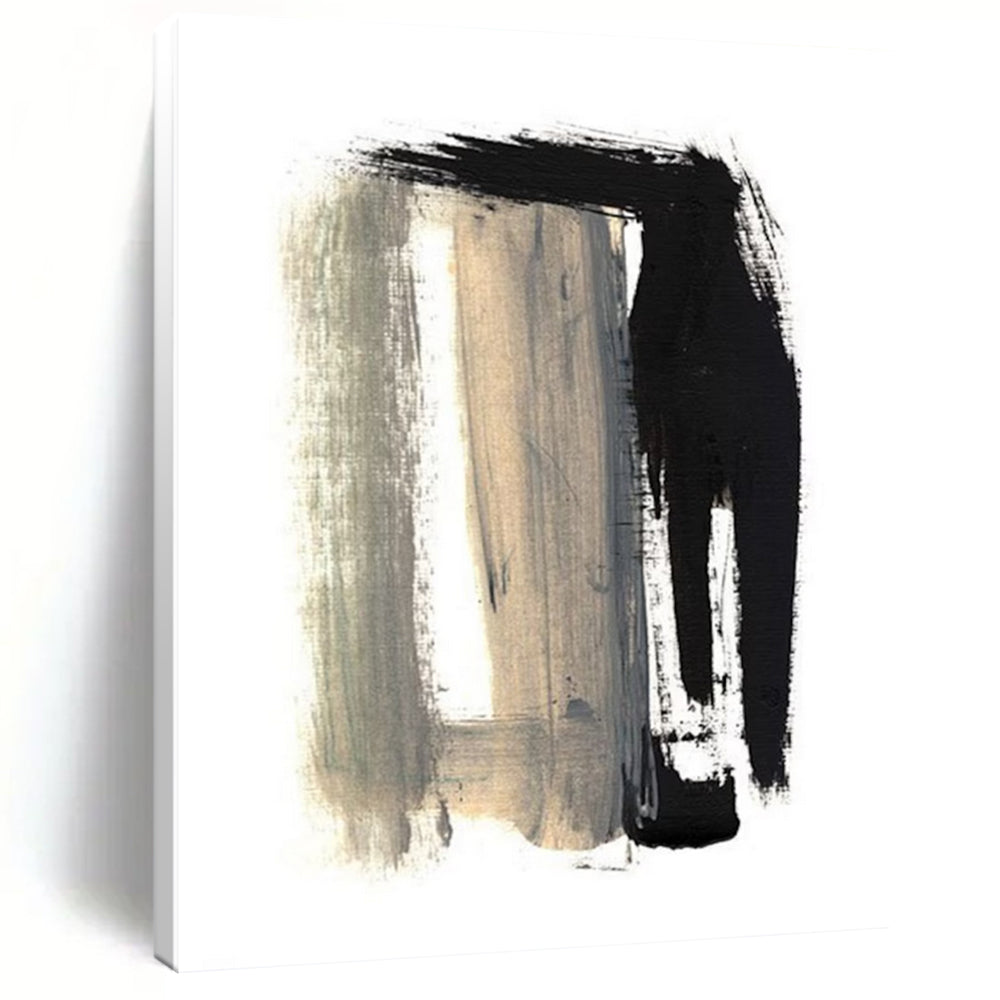 “Gold - Kissed Sky” - Light Blue & Shimmering Gold Abstracts Painting On Canvas DS157