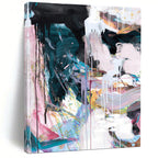 “Colorful Drip Abstraction” - Vibrant Hues & Flowing Drips Painting On Canvas DS191