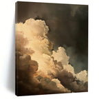 “Dark - Light Dramatic Clouds” - Romantic Sky Painting On Canvas DS014