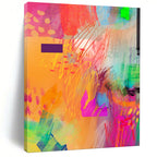 “Rainbow - Hued Expressive Abstract” - Abstract Expressionist Painting On Canvas PT2004