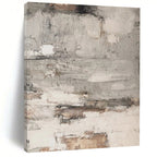 Gray and Brown Textured, "Urban Decay" – Textured Abstract Painting On Canvas PS0972