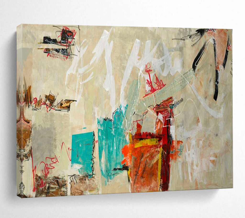 “Minimalist Abstract” - Neutral - Toned Painting On Canvas PT238