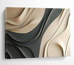 “3D Curved Abstract” - Sculptural Abstract Art On Canvas DKS523