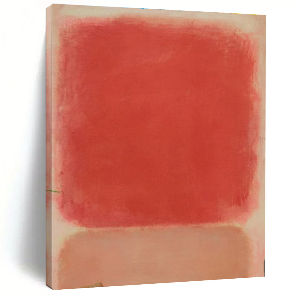 Soft Red and Pink Rectangles, "Blush Serenity" – Color Field Painting On Canvas PS0895