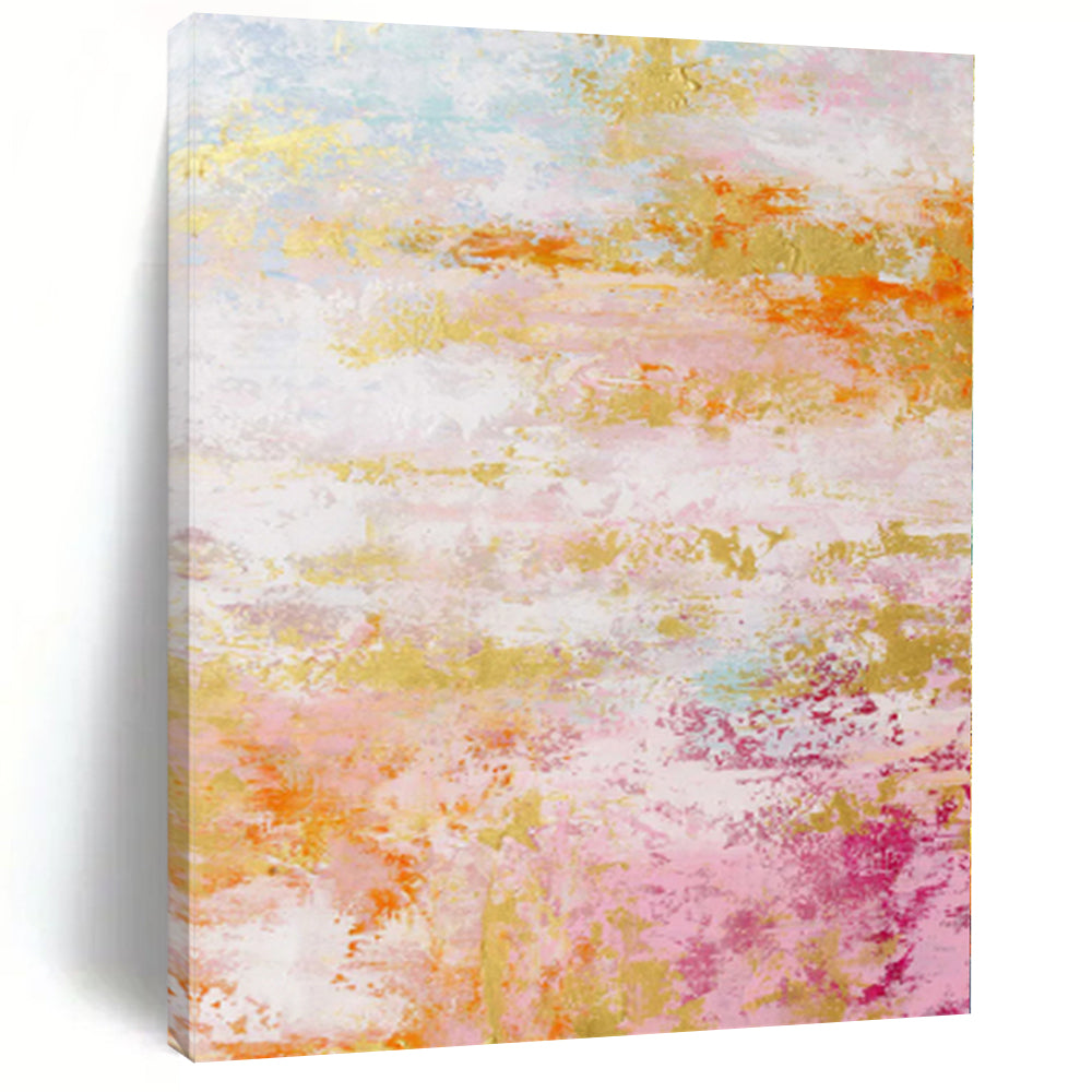“Pastel Rainbow Abstract Dream” - Whimsical Abstract Painting On Canvas PS0047