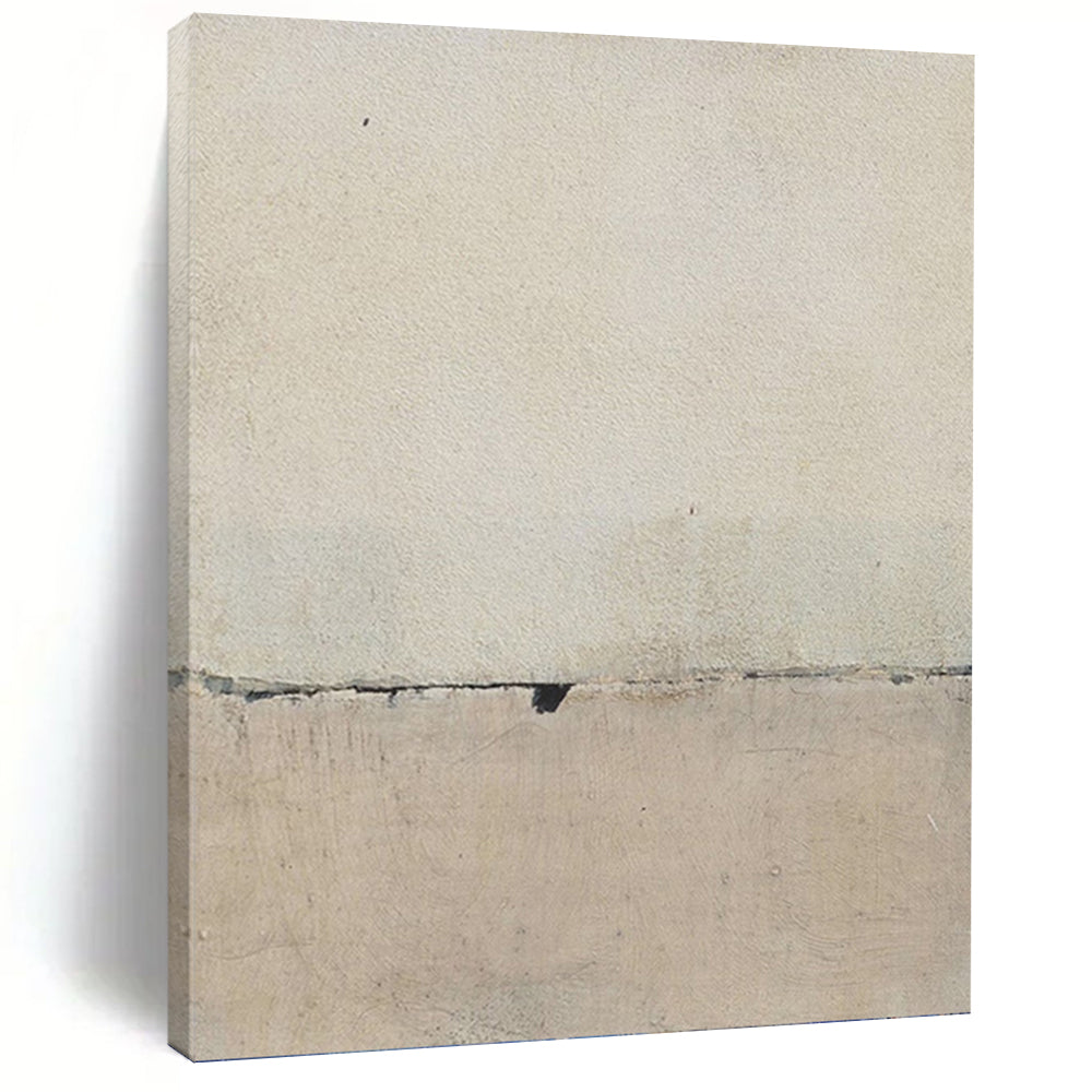 “Subtle Abstract in Beige & Gray” - Abstract - Inspired Minimalist Painting On Canvas PT1420