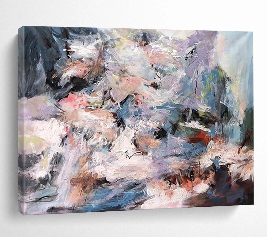 “Colorful Splash Abstract” - Dynamic Abstract Painting On Canvas PT151