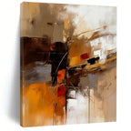“Repeated Warm Abstract” - Brown, Orange, Red Abstract Repeated Painting PS0603