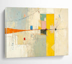 “Colorful Geometric Abstract” - Geometric Abstract Painting, Fits Creative Studio & Game Room DKS614