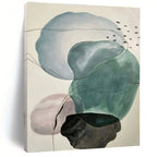 Pastel Circles and Lines "Pastel Harmony" Abstract Painting On Canvas PS1326