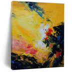“Vibrant Color Abstract” - Abstract Expressionist Painting On Canvas PT1342