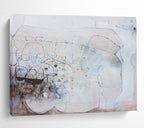 Monochrome Abstract with Shapes Painting On Canvas DKS080