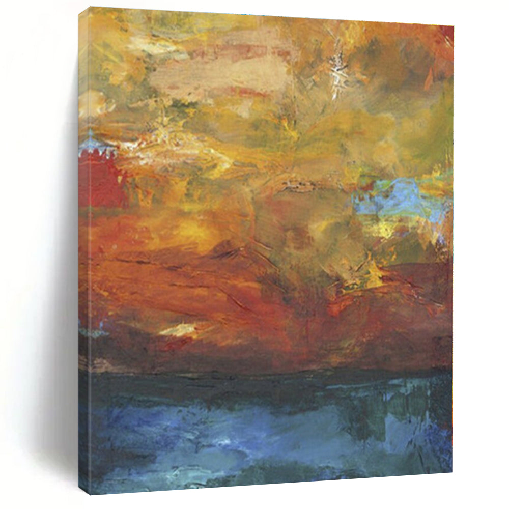 “Vibrant Color Mix Abstract” - Abstract Painting On Canvas PS0415