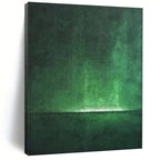“Dark Green Textured Abstraction” - Abstract Textured Painting On Canvas PT1891