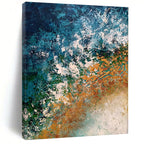“Coastal Color Fusion Abstract” - Abstract Seascape - Inspired Painting On Canvas PS0010