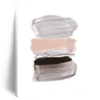“Pastel Paint Strokes” - Soft Gray, Blush & Black Layers Painting On Canvas DS184