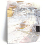 “Neutral Tones & Delicate Lines Abstract” - Earthy Hues with Subtle Details Painting On Canvas DS212