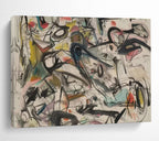 Colorful Chaotic Abstract Doodles Modern Abstract Painting On Canvas DKS144