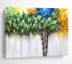 Vibrant Tree of Colors Landscape Painting On Canvas DKS176