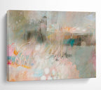 “Soft Pastel Abstract Layers” Abstract Painting On Canvas DKS203