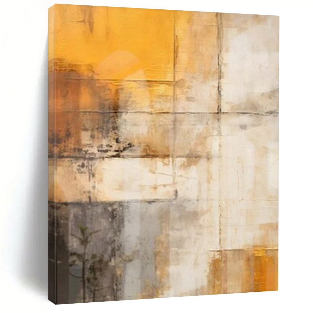 Light Blues, Beiges, and Browns with Subtle Lines "Airy Minimalism" Abstract Geometric Painting On Canvas PS1056