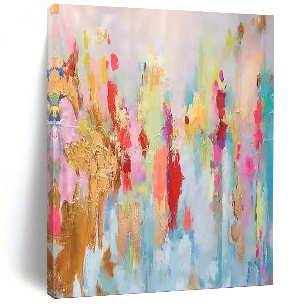 “Colorful Abstract” - Abstract Expressionist Painting On Canvas PT1340