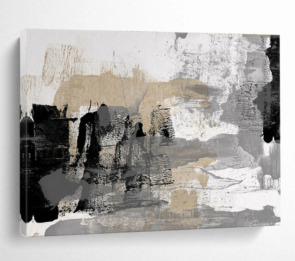 “Neutral Tones Abstract” - Luxe Textured Painting On Canvas DKS448