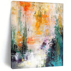 “Vibrant Color Wash Abstract” - Abstract Expressionist Painting On Canvas PS0006