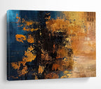 “Pink, Red, and Blue Abstract Sunset” Abstract Painting On Canvas DKS267