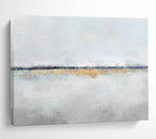 “Subtle Gold - Blue Horizon” Abstract Landscape DKS219
