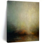 “Muted Tonal Abstract 2” - Serene, Gradient - Hued Painting On Canvas PT1535