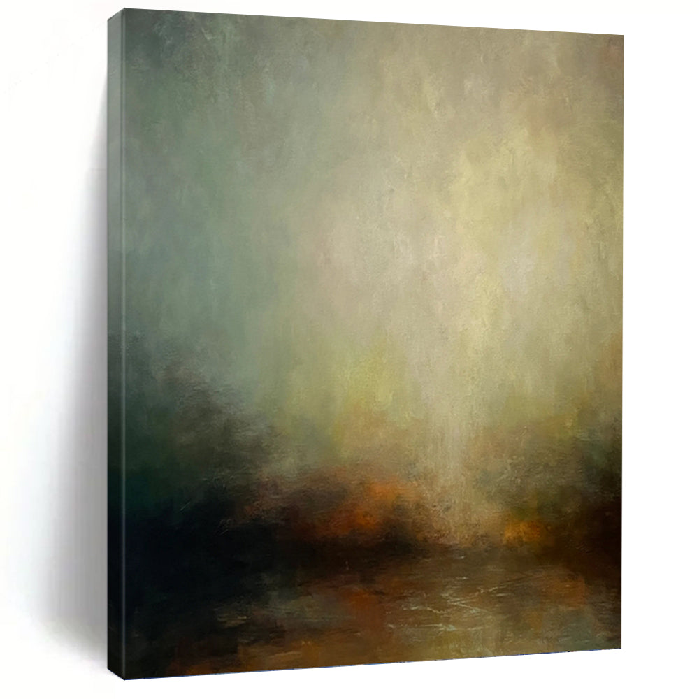 “Muted Tonal Abstract 2” - Serene, Gradient - Hued Painting On Canvas PT1535