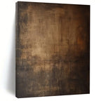 Dark Brown Textured, "Earthy Abyss" – Abstract Textured Painting On Canvas PS0944