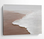 “Minimalist Beach Wave” - Serene Landscape Painting On Canvas PT178