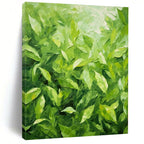 “Lush Leaf Realism” - Botanical Realist Painting On Canvas PS0200