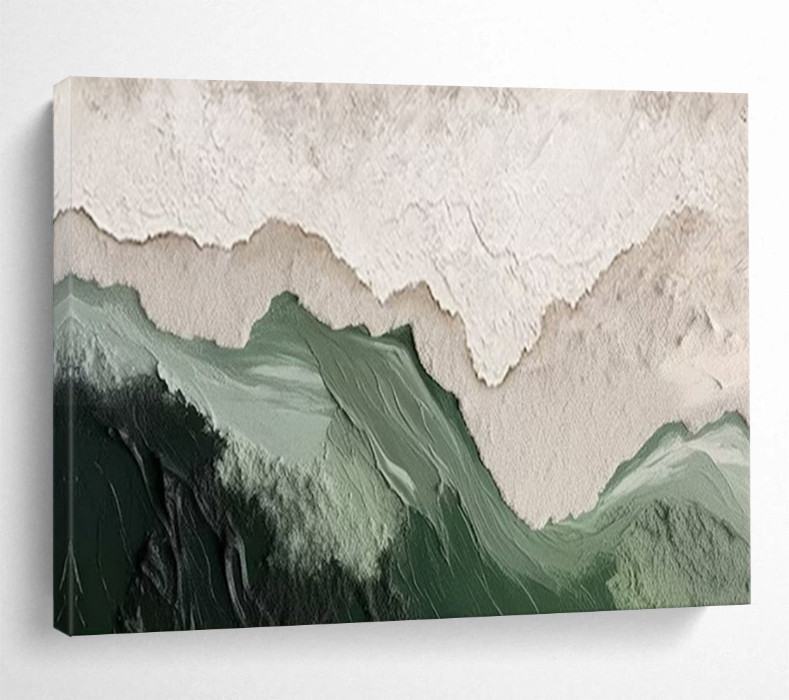 “Layered Mountain Peaks” - Abstract Landscape - Painting On Canvas PT1750