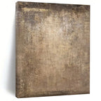“Rustic Brown Texture” - Brown, Beige, Gray Abstract Textured Painting On Canvas PS0647