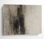 Textured Grey and Black Abstract Painting On Canvas DKS086