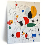 “Colorful Abstract Forms” - Abstract Expressionist Painting On Canvas PT1184