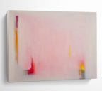 Subtle Pink Abstract Painting On Canvas DKS057