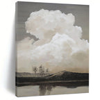 “Monochromatic Cloudscape” - Impressionist - Inspired Landscape Painting On Canvas PT1439