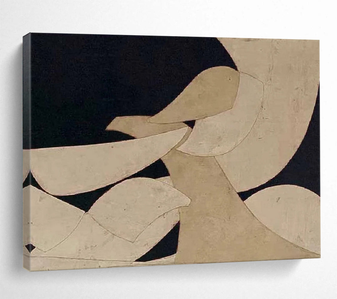 “Minimalist Abstract Shapes” - Geometric Painting On Canvas PT247